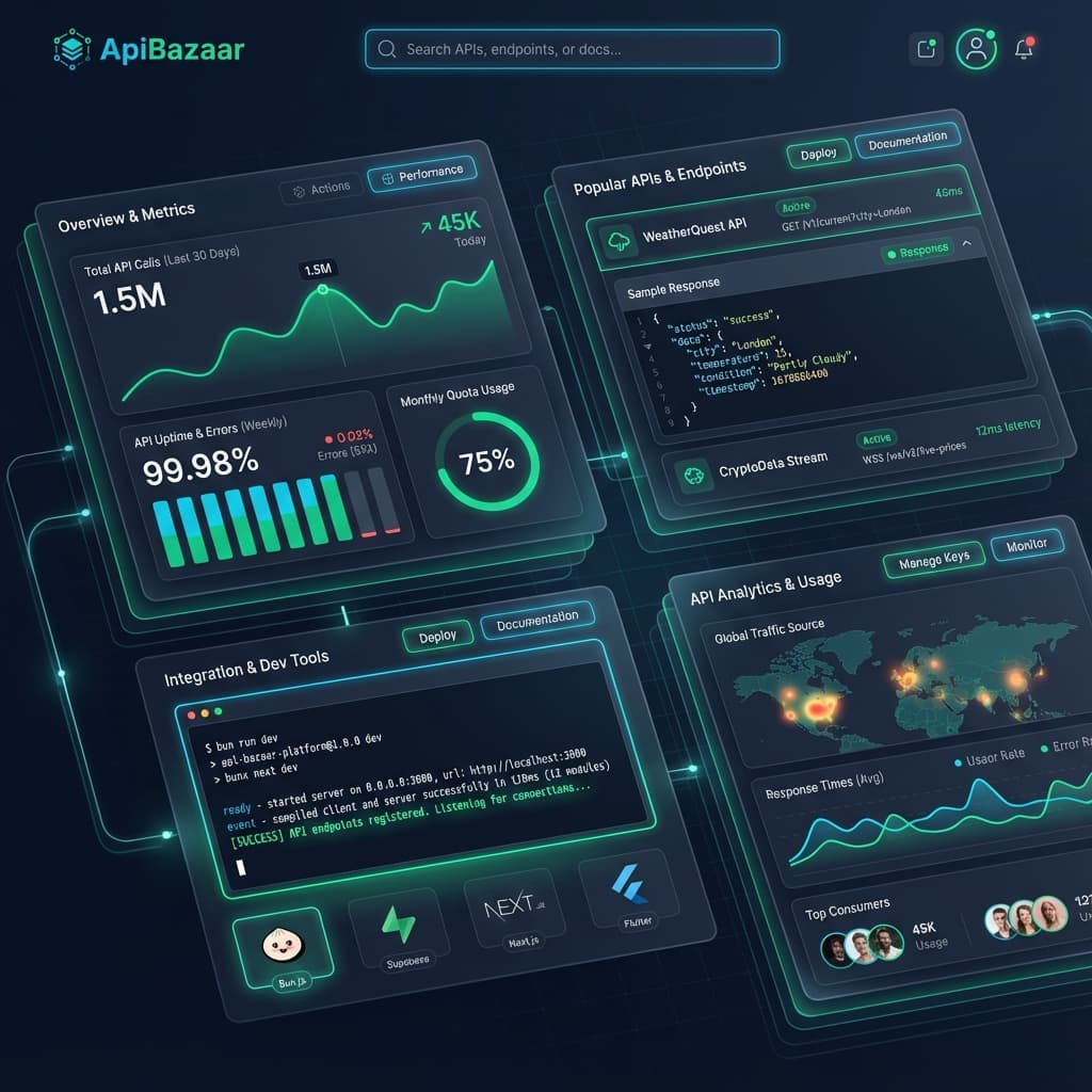 ApiBazaar Dashboard